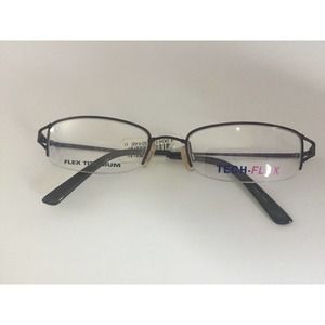 New Tech-Flex Eyeglasses Shiny Dark Plum 52-18-135 Frames